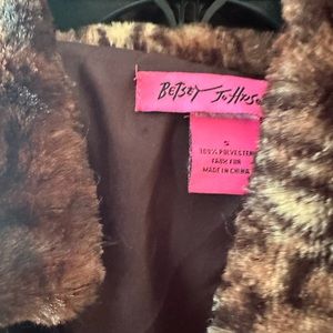 Betsy Johnson Faux Fur Jacket